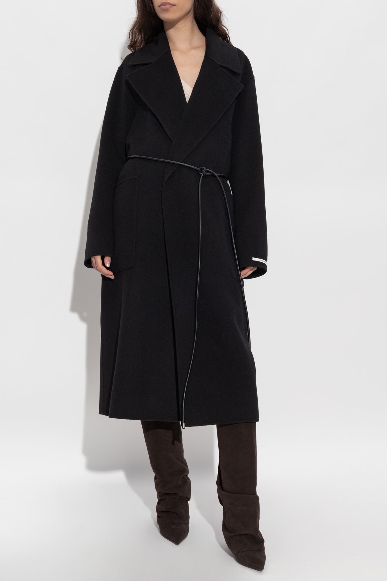 Black Coat `Abate` Sportmax - Vitkac France